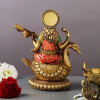 Buy Hand Painted Goddess Saraswati Idol