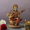 Hand Painted Goddess Saraswati Idol Online