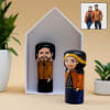 Hand Painted Personalized Artisan Wooden Dolls (Set of 2) Online