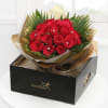 Gift Hand Tied Bouquet of 25 Red Roses