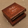Gift Handcrafted Personalized Couple Name Sheesham Wood Jewellery Box