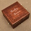 Handcrafted Personalized Couple Name Sheesham Wood Jewellery Box Online