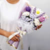 Buy Handcrafted Purple Crochet Flowers LED Bouquet