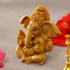 Buy Handcrafted Yellow Ochre Ganesha Idol