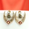 Handmade Antique Rajasthani Meenawork Earrings with Pearls Online