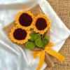 Gift Handmade Crochet Sunflower Bouquet - Single Piece