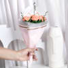 Gift Handmade Mother's Day Crochet Peach Roses Bouquet