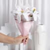 Handmade Mother's Day Crochet White Lilies Bouquet Online