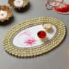 Buy Handmade Pooja Thali With Personalized Protective Bracelet