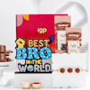Handmade Rudraksha Rakhi Gift Hamper Online