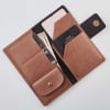 Shop Handy Personalized Travel Wallet Combo - Tan