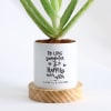 Gift Happily Ever After - Aloe Vera Plant With Pot - Personalized