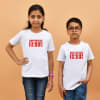 Shop Happy 2022 Cotton T-Shirt For Family - White