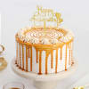 Gift Happy Anniversary Butterscotch Drip Cake (Half Kg)