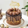 Gift Happy Anniversary Chocolate Ganache Cake (Half Kg)