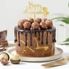 Happy Anniversary Chocolate Ganache Cake (Half Kg) Online