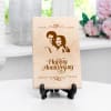 Happy Anniversary Personalized Wooden Photo Frame Online