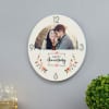 Gift Happy Anniversary Personalized Wooden Wall Clock