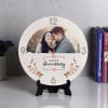 Buy Happy Anniversary Personalized Wooden Wall Clock
