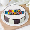 Happy Birthday Banner Cake (Half Kg) Online