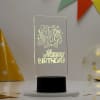 Buy Happy Birthday Black Base LED Lamp