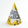 Happy Birthday Golden Caps (8 Pcs) Online