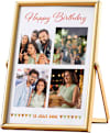 Gift Happy Birthday Personalized Golden Photo Frame