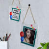 Gift Happy Birthday Personalized Hanging Photo Frames (Set of 2)