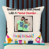 Buy Happy Birthday Personalized Satin Pillow for Brother