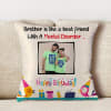 Happy Birthday Personalized Satin Pillow for Brother Online
