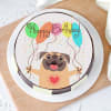 Buy Happy Birthday Pug Cake (1 Kg)