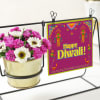 Buy Happy Diwali Personalized Metal Planter