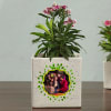 Buy Happy Diwali Personalized Planter Set (Without Plant)