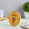 Gift Happy Diwali Personalized Wooden Table Clock