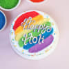 Buy Happy Holi Fresh Cream Cake With Rainbow Icing (Half kg)
