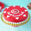 Happy Karwa Chauth Heart Cake (Half kg) Online