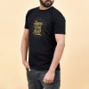 Gift Happy New Year Cotton T-Shirt for Men - Black