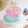 Happy New Year Pink and Blue Cake (1 Kg) Online