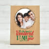 Happy Time Christmas Wooden Photo Frame Online