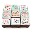 Happy Valentine's Day Chocolate Fudge Brownie - Set Of 9 Online