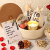 Healthy Snacks Hamper With Personalized Anniversary Card Online