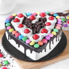 Buy Heart Black Forest Gems Cake (1 Kg)
