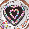 Buy Heart Chocolate Gems Cake (1 Kg)
