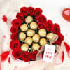 Gift Heart filled Choco Licious Bouquet