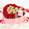 Buy Heart filled Choco Licious Bouquet