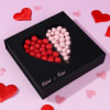 Heart-filled Personalized Box of Sweet Dragees Online
