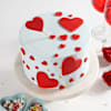Gift Heart Filled Valentine's Cake