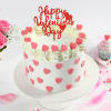 Gift Heart Love Valentine's Cake (1Kg)