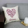 Gift Heart Personalized Jute Cushion