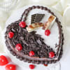 Buy Heart Shaped Black Forest Vanilla Cake (1 Kg)